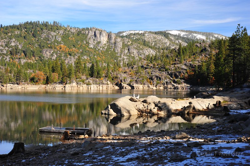 RJH_6513.JPG - The lake was on its way to getting low for the winter.  Too much frozen water could wreck the old dam that hold back the lake.