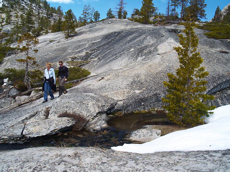 _4051581.JPG - The granite gave us a respite from sinking into knee-deep snow in spots.