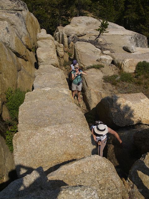 _7074090.JPG - We mostly followed joints in the granite.  They made perfect stairs for me, and big steps for my mom.