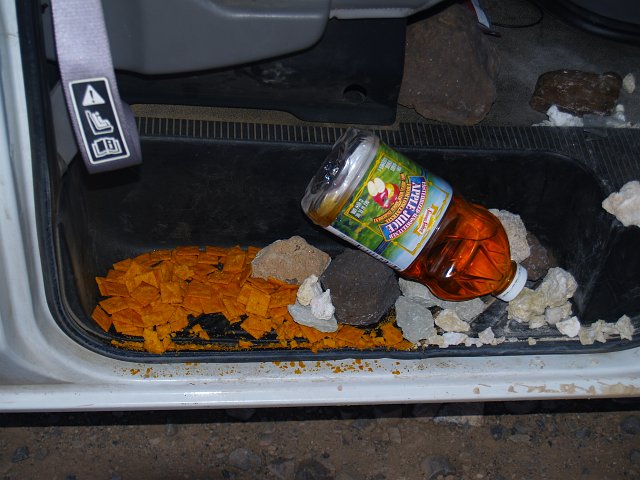 _2160649.JPG - Bumpy roads and open unattended food boxes don't mix.