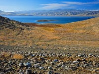 Quite the day at San Luis Reservoir.  The drought was definitely noticeable.