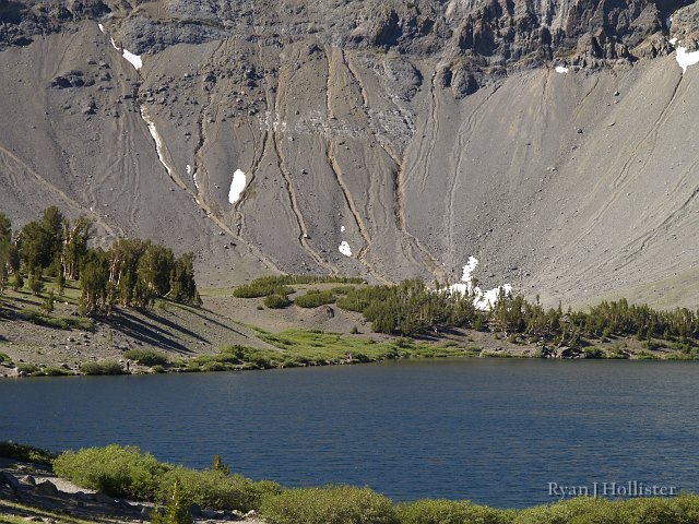 _7264382.JPG - This is more of a gee-whiz photo.  The gullies in the center of the photo weren't this deep two weeks prior.  A huge thunderstorm that caused newsworthy mudslides in the town of Independence also dropped loads of water atop Sonora Pass creating the gullies.