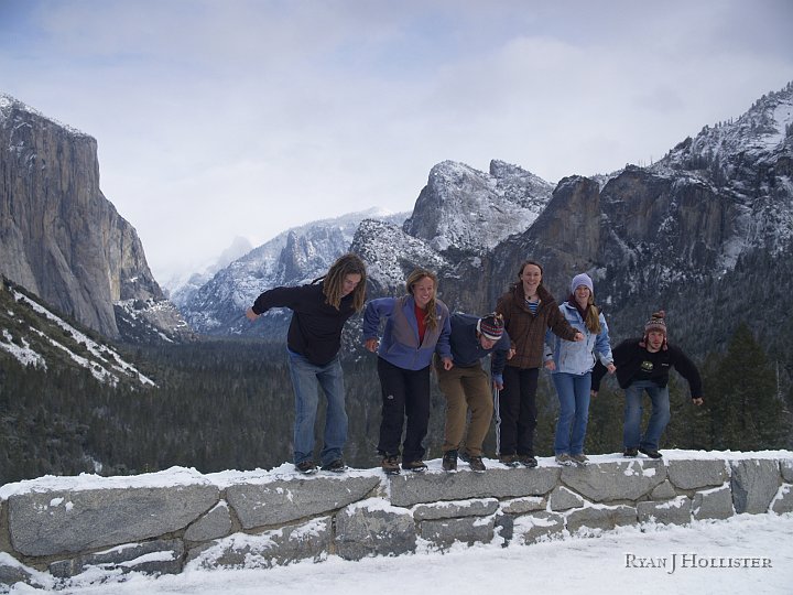 _C145870.JPG - While at Tunnel View, we met some Chico State folks who were spending their weekend before finals studying VERY hard.