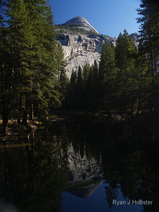 _9225040.JPG - North Dome reflected on the Merced River.