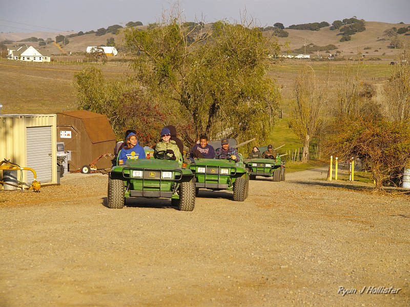 pacheco_120509_1081.JPG - Here comes the fleet of Gators after putting-in the far fence posts.